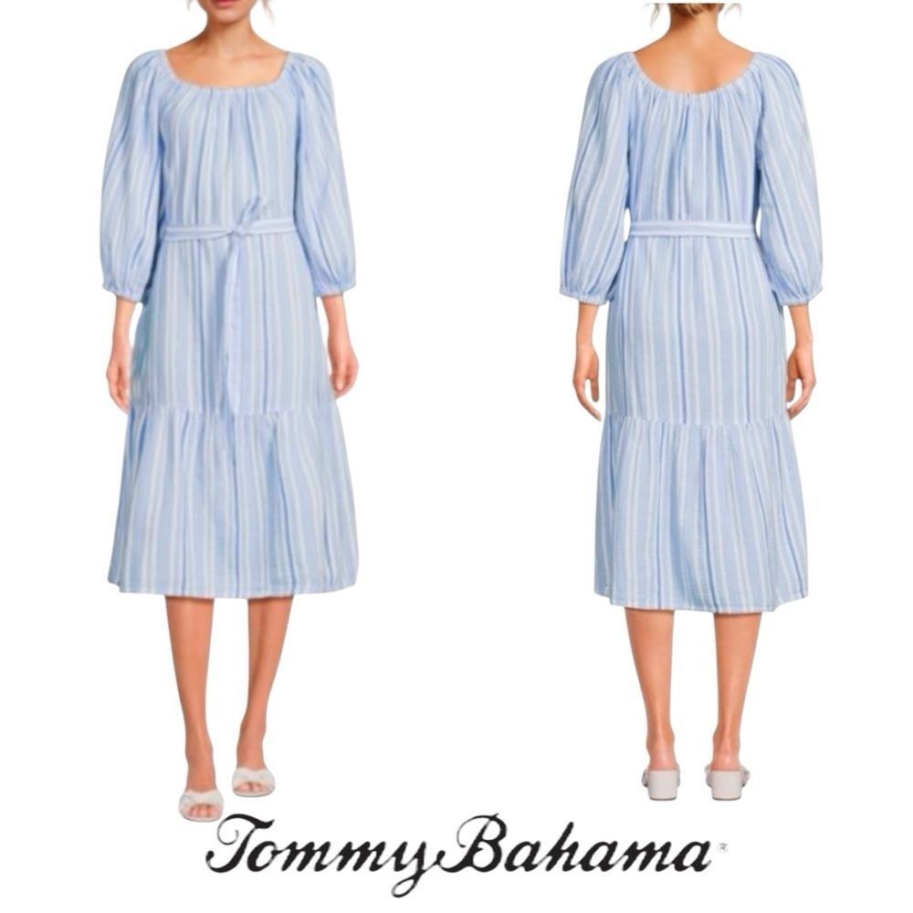 🟢 Tommy Bahama Villa Solstice Midi Dress
